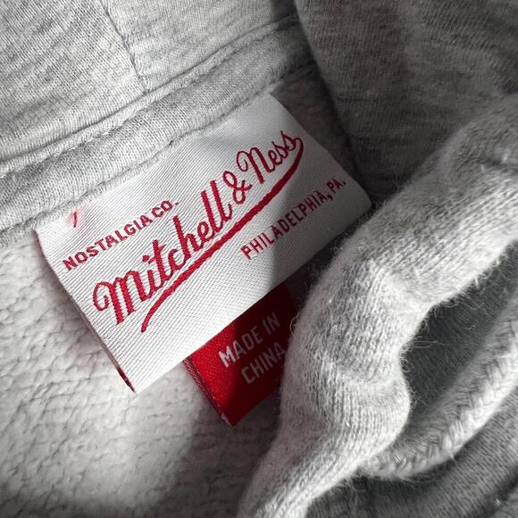 Mitchell & Ness Toronto Raptors Hoodie Medium Gray Retro NBA HWC Pullover Hoodie - Picture 10 of 12